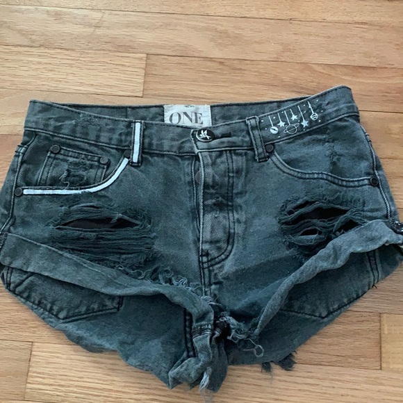 One Teaspoon Pants - Customized One Teaspoon denim shorts